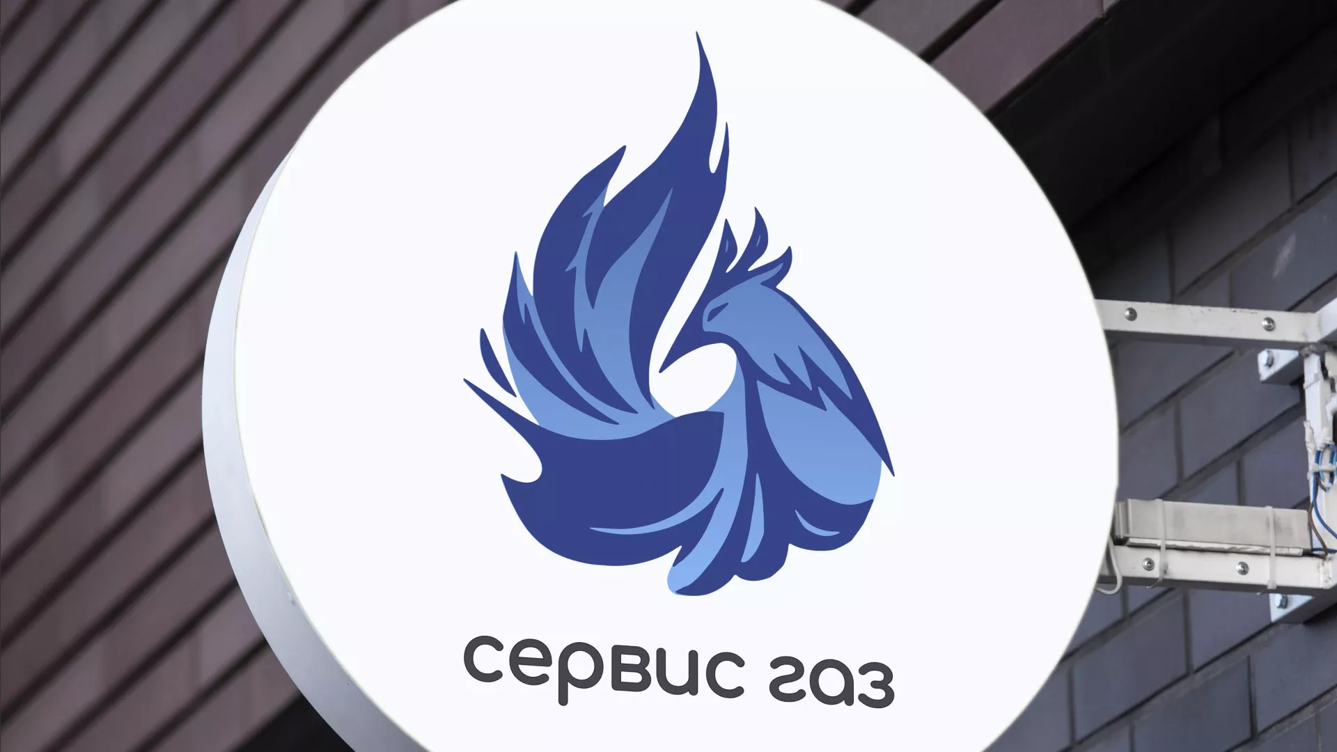 Создание логотипа «Сервис газ» в Белом